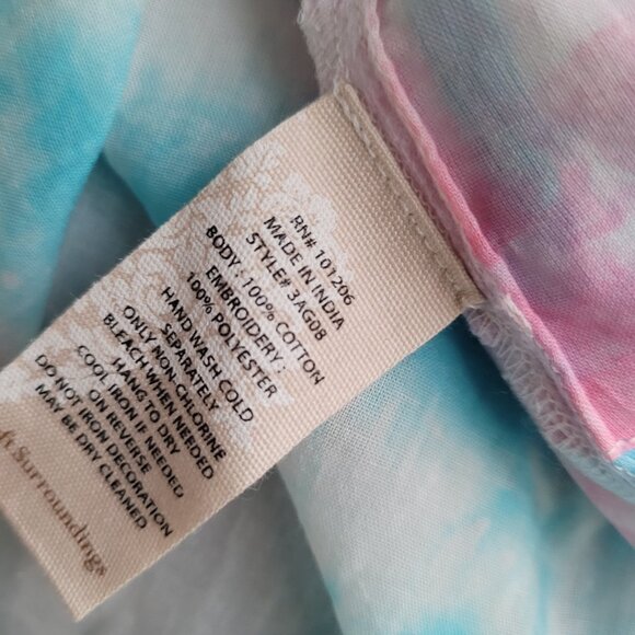 NWT Soft Surroundings Colorful Lightweight Cotton Dress Blouse - Picture 9 of 9